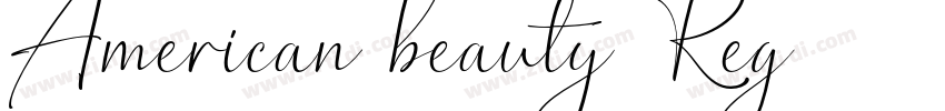 American beauty Reg字体转换